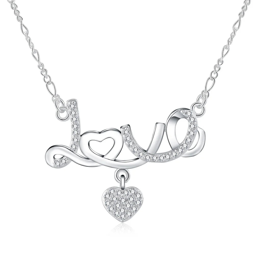 Collier Love - Argent