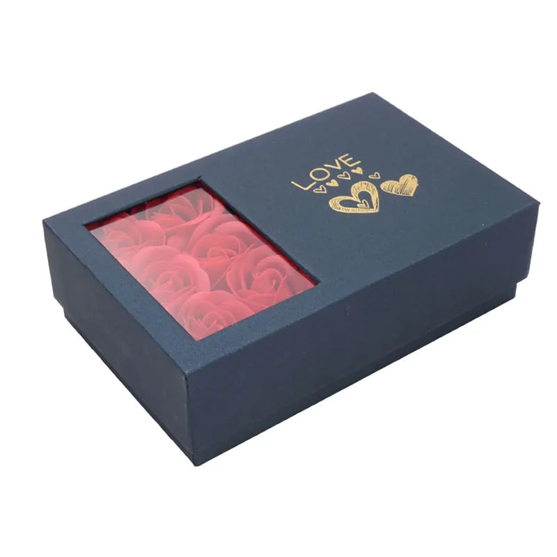 Coffret 6 roses éternelles - Collier