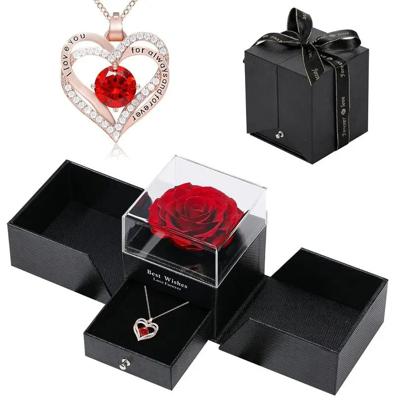  Coffret Rose Éternelle - Collier